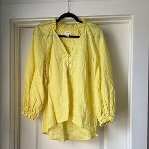 Anthropologie Maeve Audie Sunny Yellow Blouse